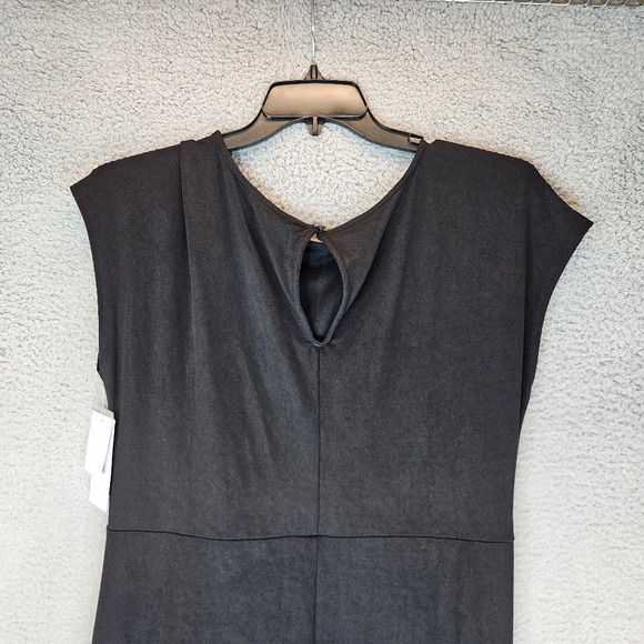 Nordstrom Rack Womens Black Midi Dress Sz XL Modal Blend Side Tie Knot So Soft - Picture 10 of 12